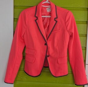 GAP Coral Blazer with Grey Trim Size 4